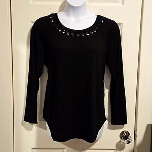 NWT, Lane Bryant, long sleeve, black, shirt. Size 18-20